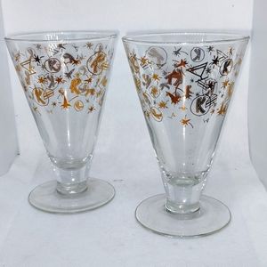 Kahlua Mudslide Glasses Vintage Mid Century Modern  Barware